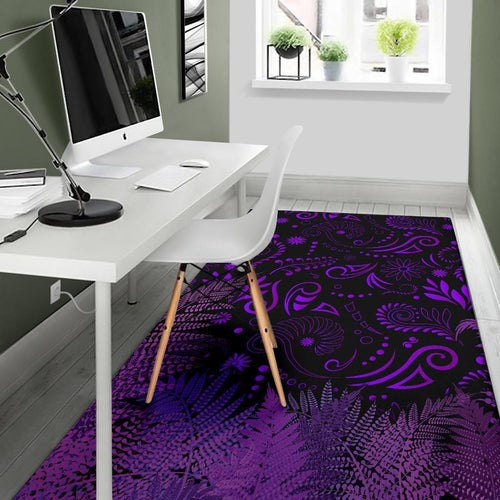 new-zealand-area-rug-silver-fern-aotearoa-vibes-purple