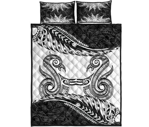 aotearoa-quilt-bed-set-maori-manaia-with-silver-fern
