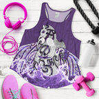 Maori Manaia The Blue Sea Racerback Tank, Purple - Vibe Hoodie