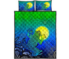 aboriginal-quilt-bed-set-indigenous-frog-blue