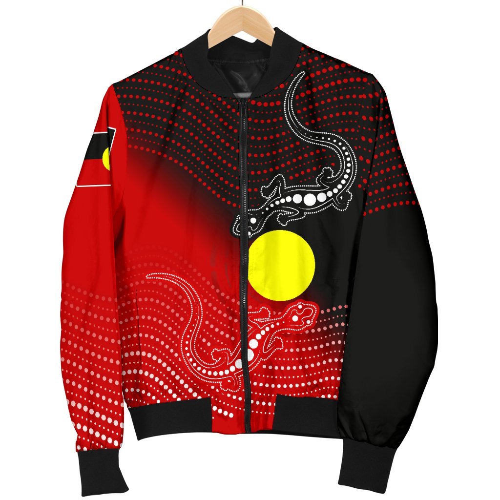 aboriginal-mens-bomber-jacket-two-indigenous-lizard