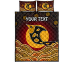 personalised-quilt-bed-set-aboriginal-dot-patterns-fish