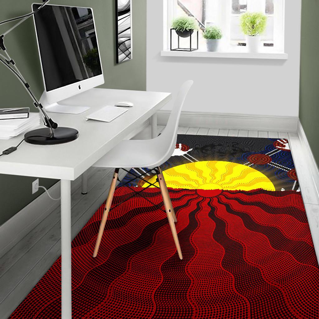 aboriginal-area-rug-aboriginal-lives-matter-flag-sun-dot-painting