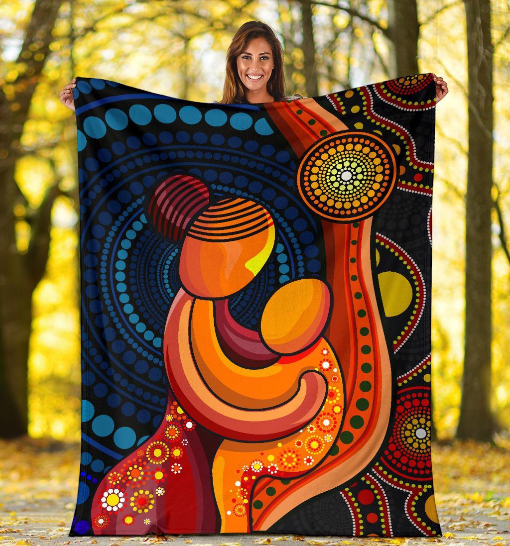 premium-blanket-aboriginal-mother-and-son