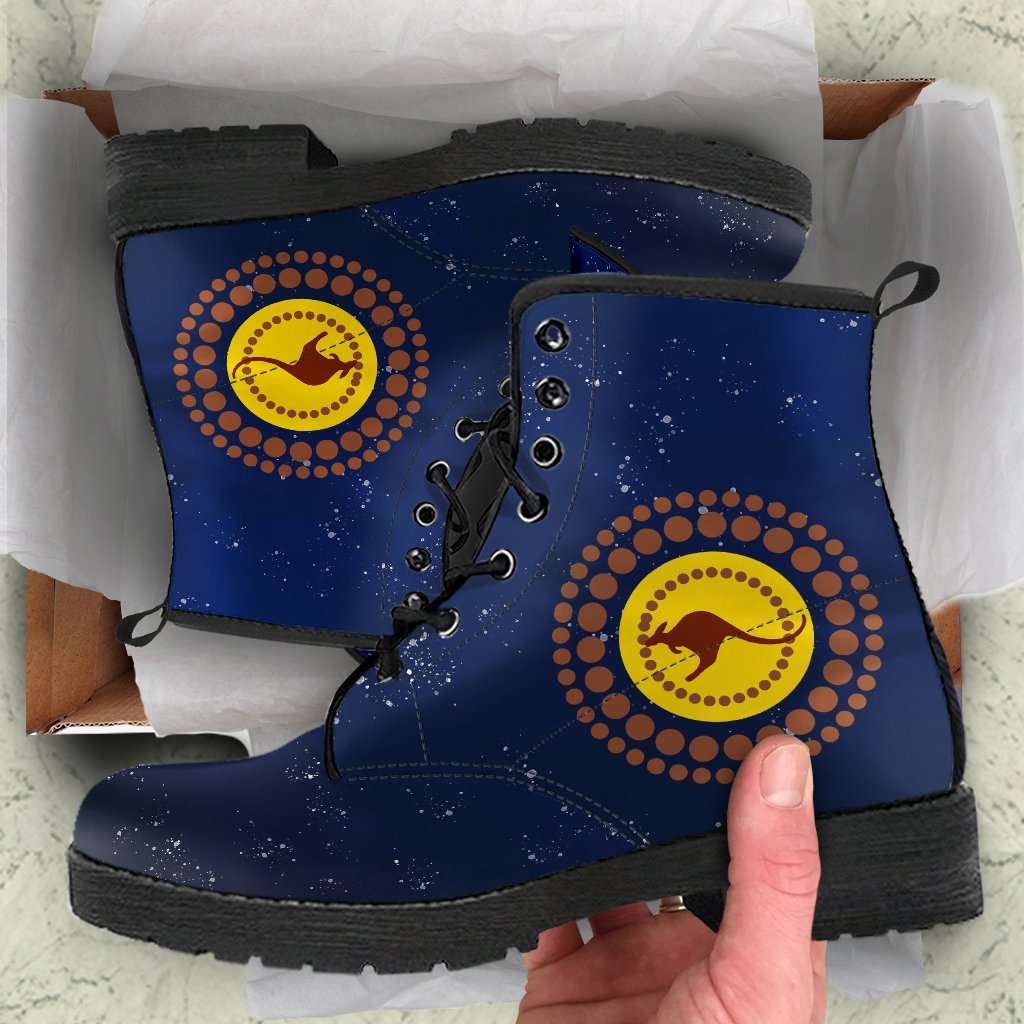 1staustralia-leather-boots-kangaroo-on-the-sun