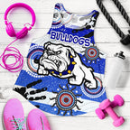 Bulldogs Women Racerback Tank Indigenous Country Style No.1 - Vibe Hoodie