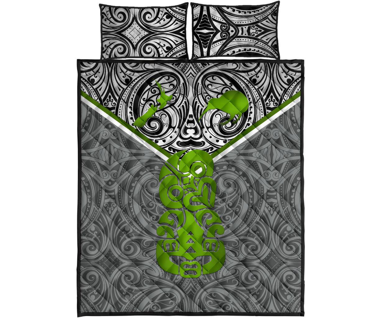 new-zealand-maori-rugby-quilt-bed-set-pride-version-gray