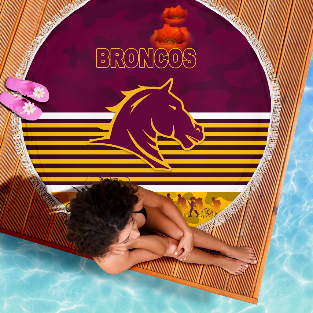 brisbane-broncos-beach-blanket-anzac-day-simple-style-maroon