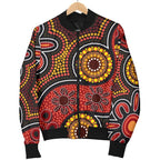 aboriginal-womens-bomber-jacket-indigenous-circle-dot-painting-style-1