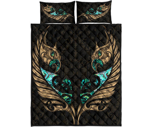 new-zealand-quilt-bed-set-manaia-paua-fern-wing-gold