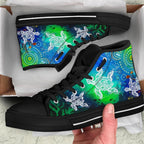 aboriginal-high-top-shoe-indigenous-turtle-ocean-dot-painting-art
