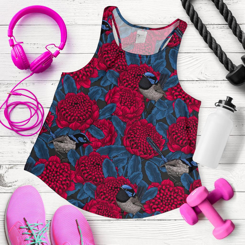 Racerback Tank - Kookaburra Top Tank Waratah - Women - Vibe Hoodie