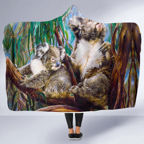 hooded-blanket-koala-and-joey-blanket-3d-art