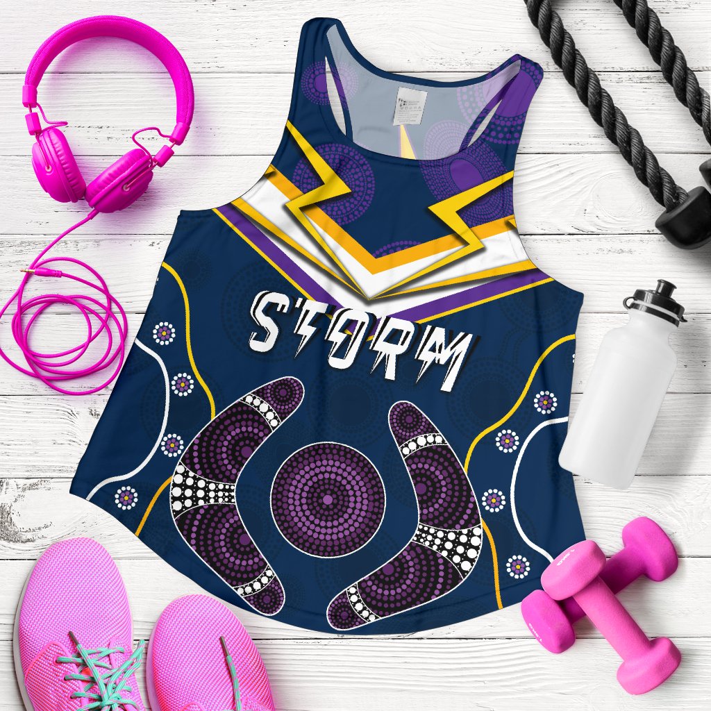 Storm Women Racerback Tank Melbourne Indigenous Champion - Vibe Hoodie