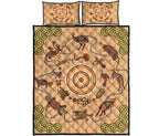 aboriginal-quilt-cover-set-kangaroo-turtle-circle-pattern-dot-painting