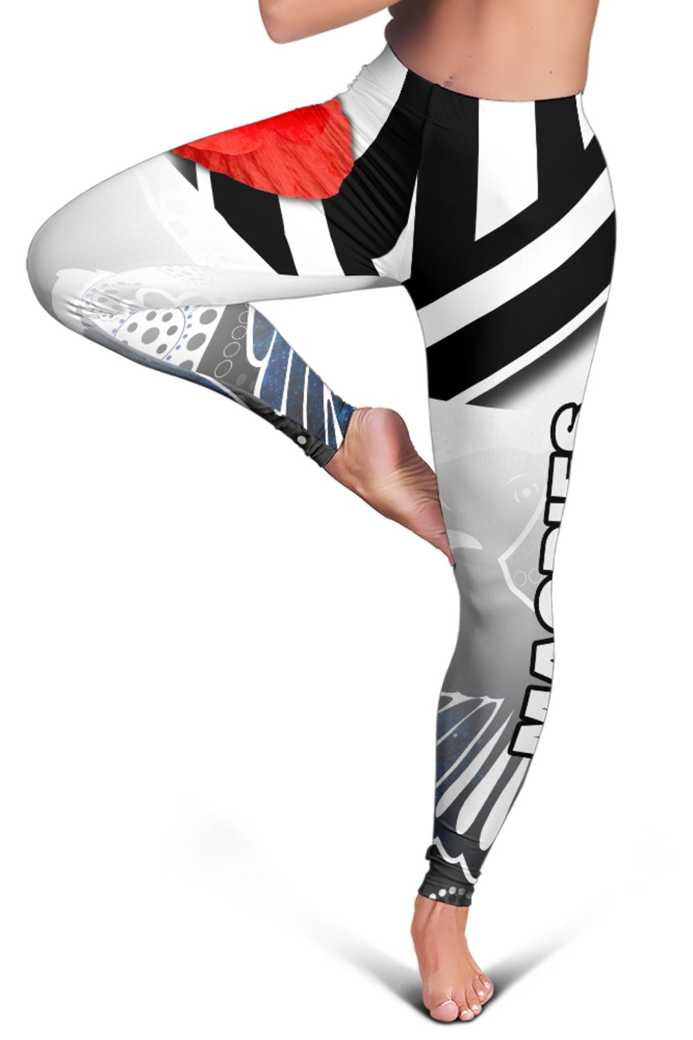 magpies-womens-leggings-collingwood-anzac-day-special-version