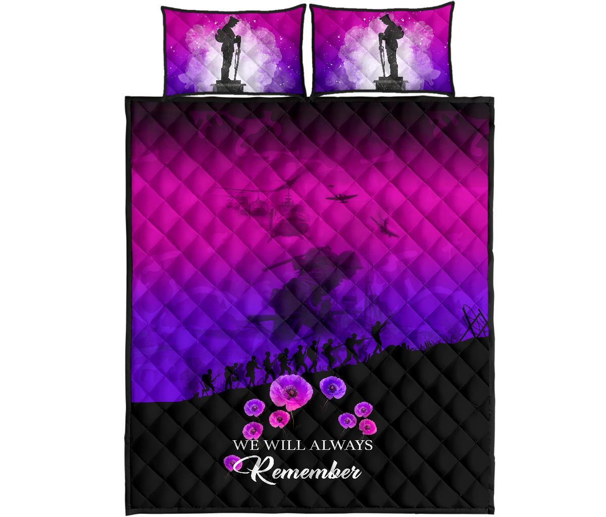 remember-anzac-new-zealand-quilt-bed-set-pink