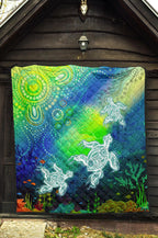 aboriginal-premmium-quilt-indigenous-turtle-ocean-dot-painting-art