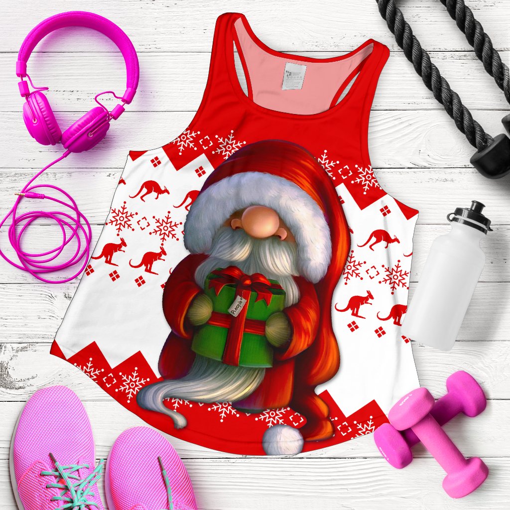 Christmas Racerback Tank - Christmas Gnome Tank Top - Women - Vibe Hoodie