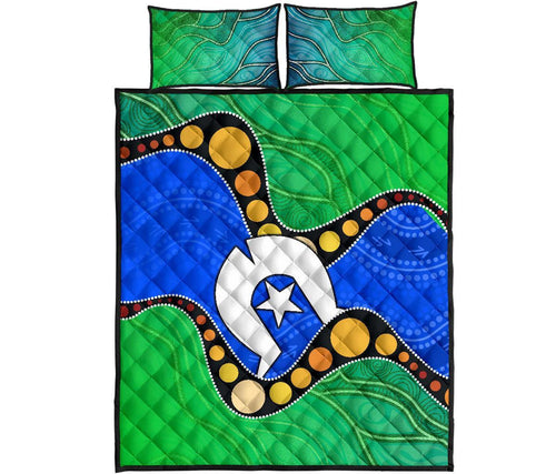 torres-strait-islands-quilt-bed-set-flag-with-aboriginal-patterns