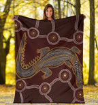 aboriginal-premium-blanket-indigenous-crocodile-brown-color