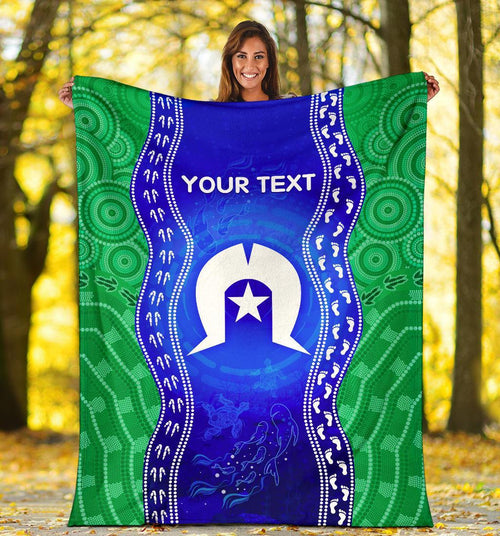 custom-torres-strait-islanders-premium-blanket-torres-symbol-with-aboriginal-patterns
