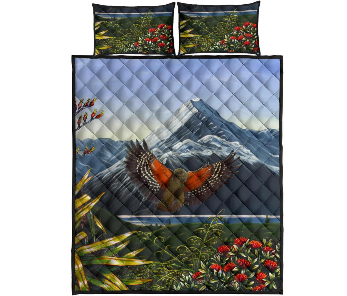 kea-parrot-new-zealand-quilt-bed-set