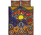 aboriginal-quilt-bed-set-shaman-people-and-animalsshaman-people-and-animals