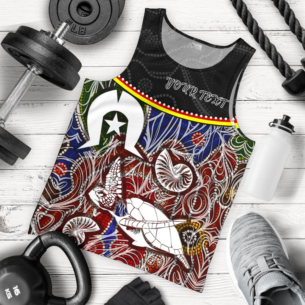 personalised-mens-tank-top-aboriginal-dot-in-naidoc-week-style