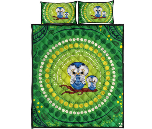 aboriginal-quilt-bed-set-indigenous-owl