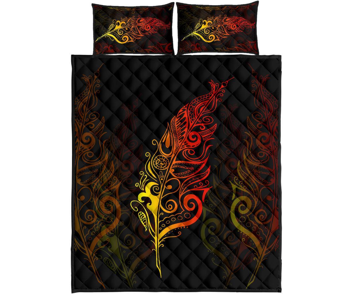light-silver-fern-new-zealand-quilt-bed-set-sunset-vibe