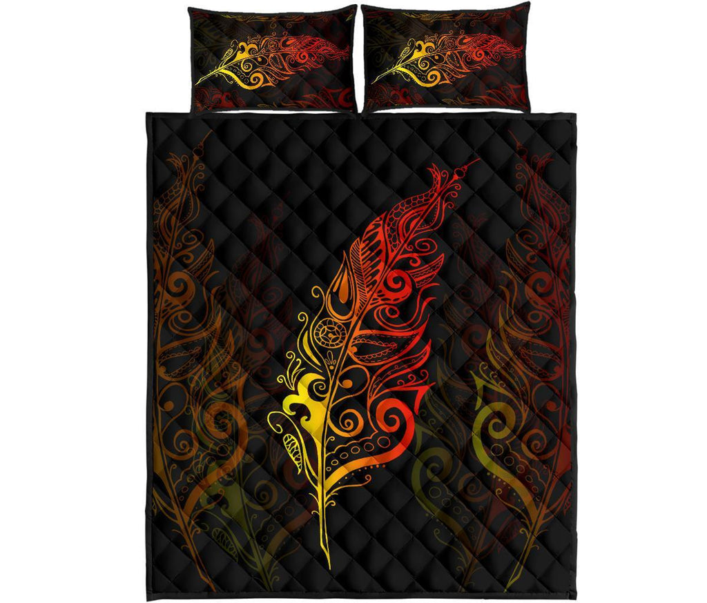 light-silver-fern-new-zealand-quilt-bed-set-sunset-vibe