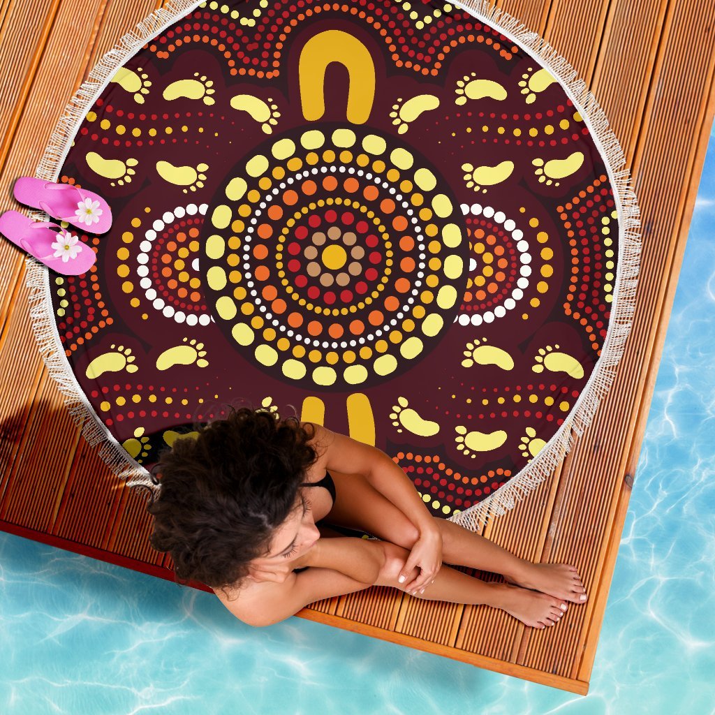 aboriginal-beach-blanket-indigenous-circle-footprint