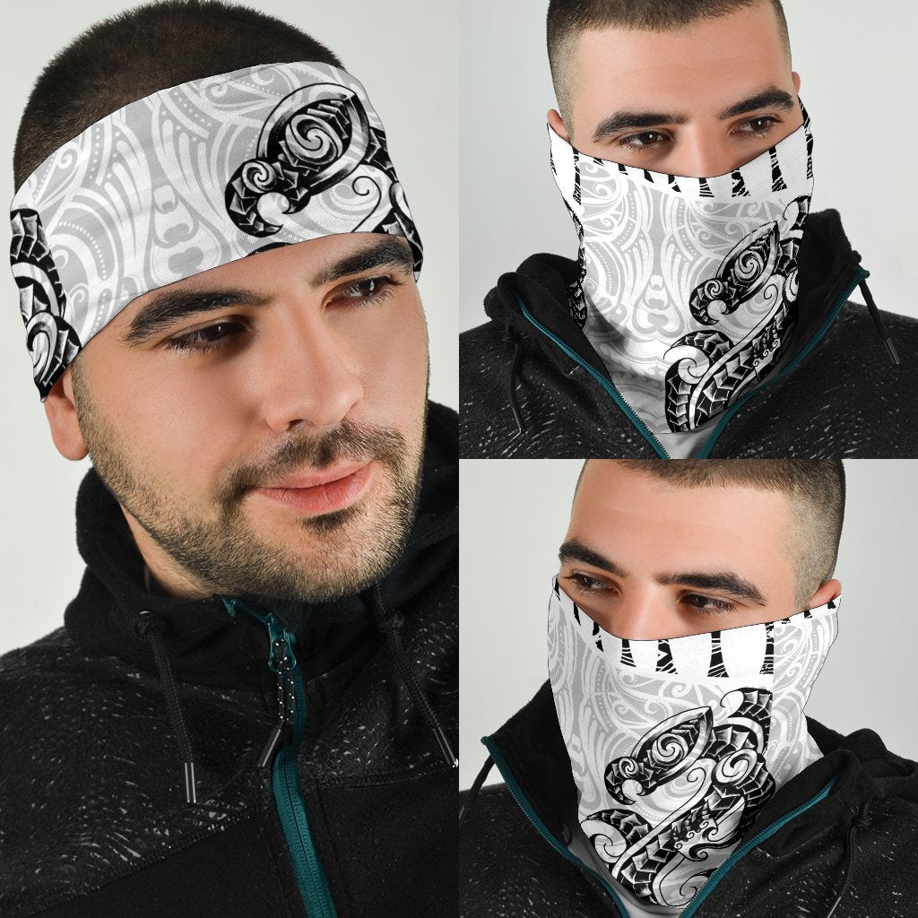 aotearoa-bandana-maori-manaia-silver-fern-white