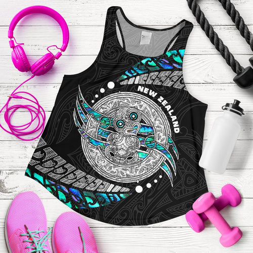 Maori New Zealand Women's Racerback Tank Hei Tiki Sport Style - Vibe Hoodie