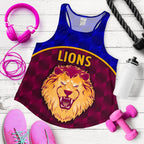 Brisbane Lions Women Racerback Tank Powerful - Vibe Hoodie
