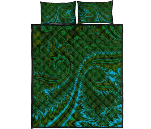 new-zealand-quilt-bed-set-koru-fern-quilt-and-pillow-cover-abstract-style-02