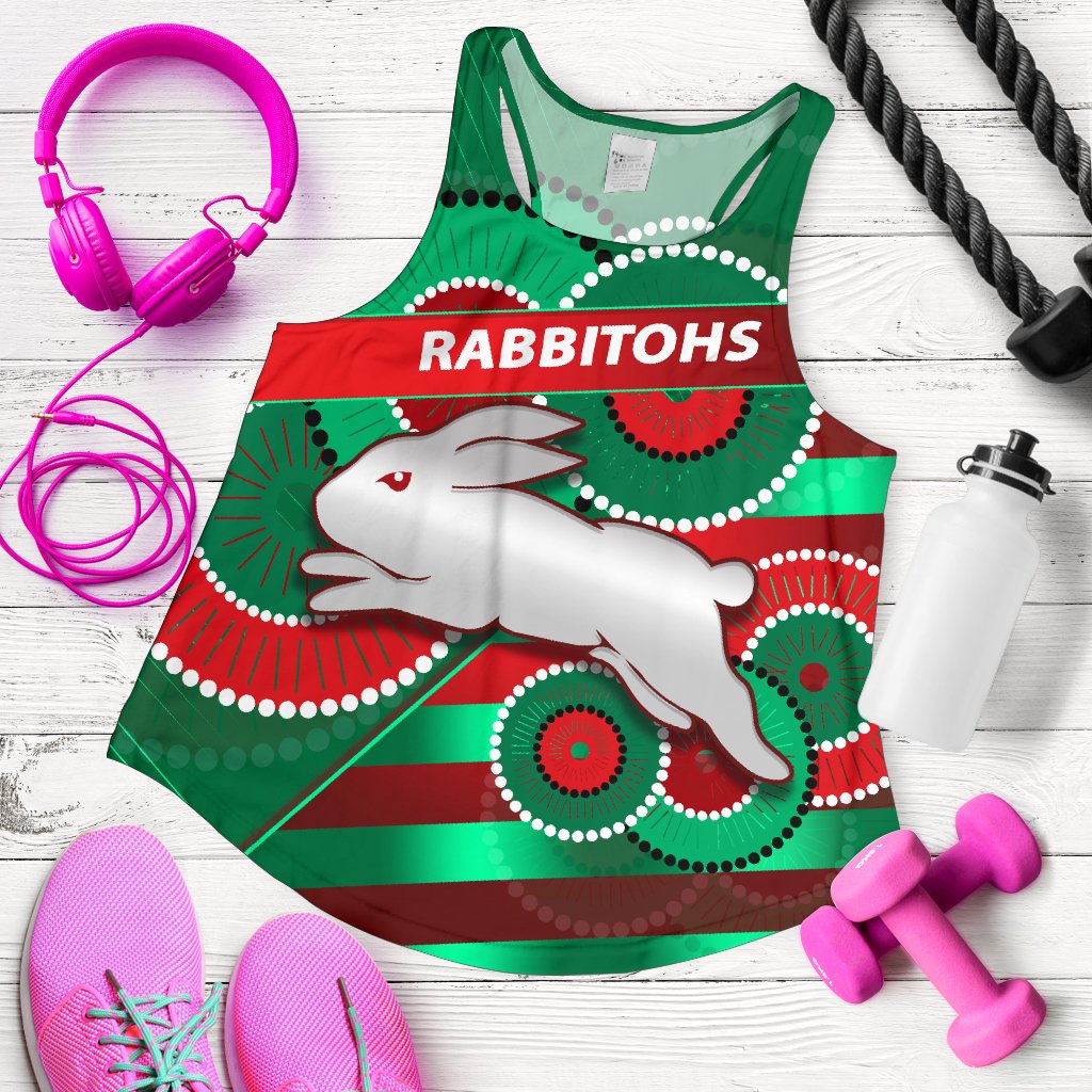 Rabbitohs Women Racerback Tank Indigenous Bravery - Vibe Hoodie