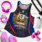Racerback Tank - Australia Coat of Arms Tank Top Aussie Spirit - Women - Vibe Hoodie