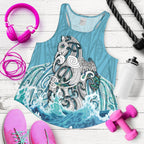 Maori Manaia The Blue Sea Women Racerback Tank - Vibe Hoodie