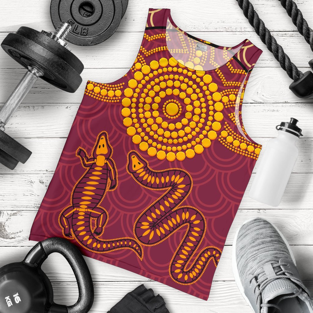 aboriginal-mens-tank-top-aboriginal-snake-and-alligator