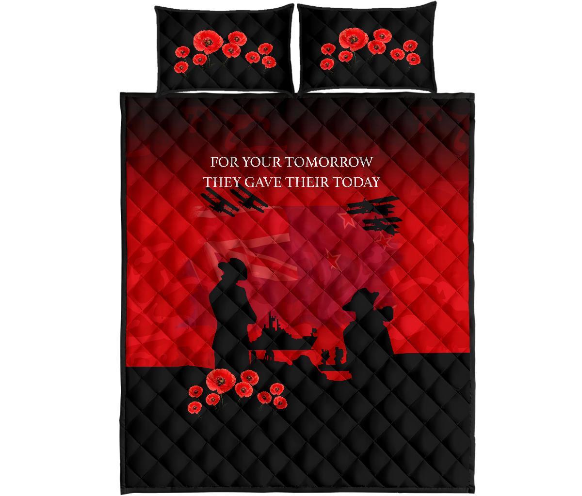 new-zealand-quilt-bed-set-lest-we-forget-anzac-day-poppies-quilt-and-pillow-cover