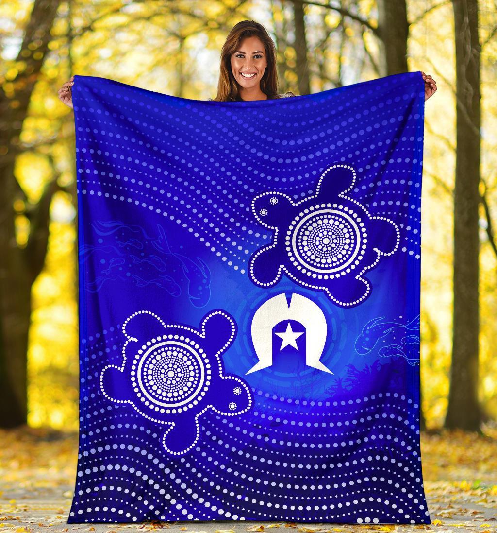 torres-strait-islanders-premium-blanket-torres-symbol-with-turtle