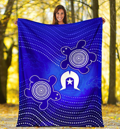 torres-strait-islanders-premium-blanket-torres-symbol-with-turtle