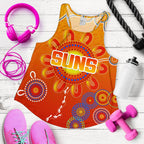 Naidoc Suns Women Racerback Tank Gold Coast Indigenous Style - Vibe Hoodie