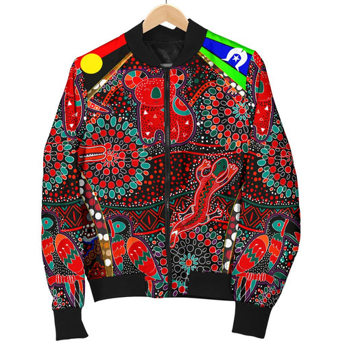 mens-bomber-jackets-aboriginal-animal-dot-acrylic-paint