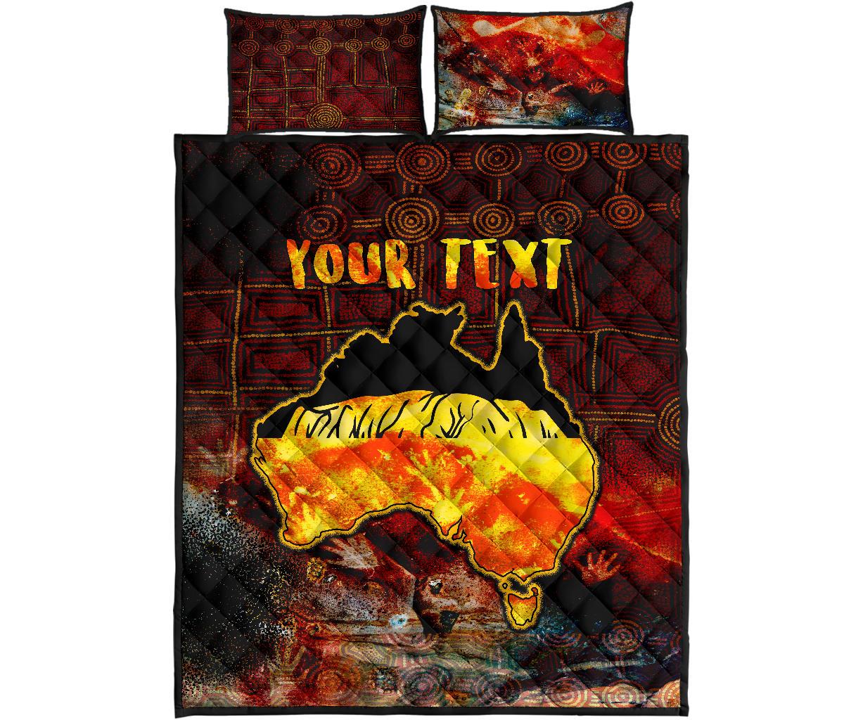 aboriginal-personalised-quilt-bed-set-anangu-custodians