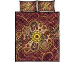 aboriginal-quilt-bed-set-indigenous-lizard-dot-painting-art