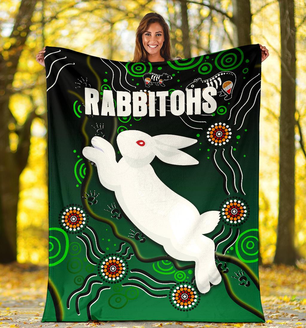 rabbitohs-premium-blanket-simple-indigenous