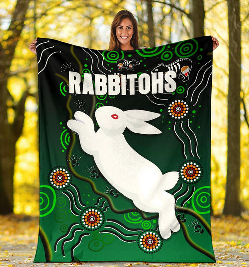 rabbitohs-premium-blanket-simple-indigenous